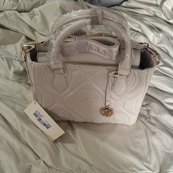 Valentino Orlandi Cream Quilted Tote - Picture 1 of 6